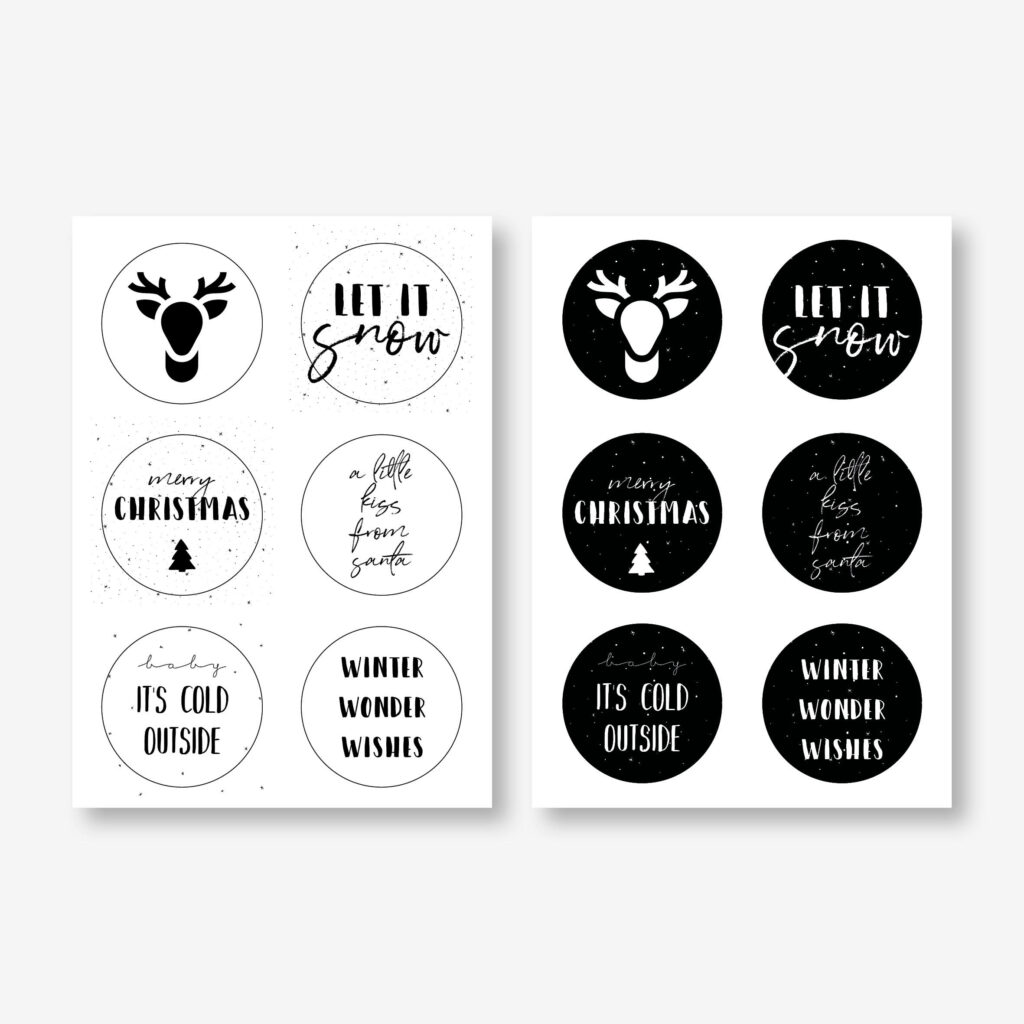 Stickers Kerst 12 Stuks MOODZ Design