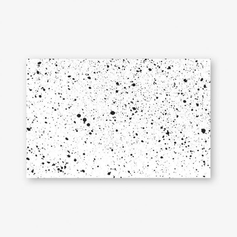 Mini kaart - Cadeaulabel - Patroon wit spikkel 1