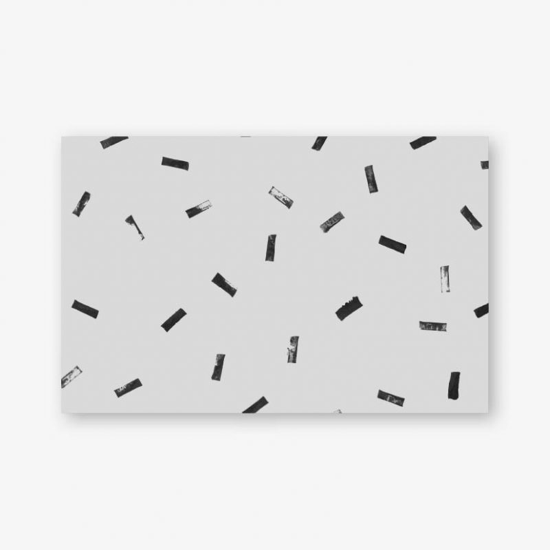 Mini kaart - Cadeaulabel - Patroon grijs rechthoek 1