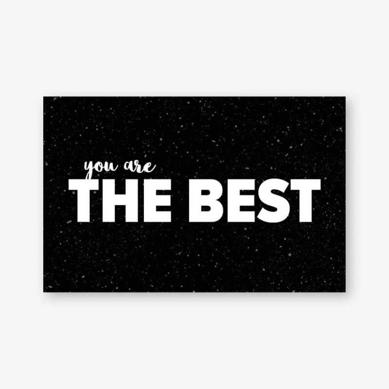 Mini kaart - Cadeaulabel - You are the best 1
