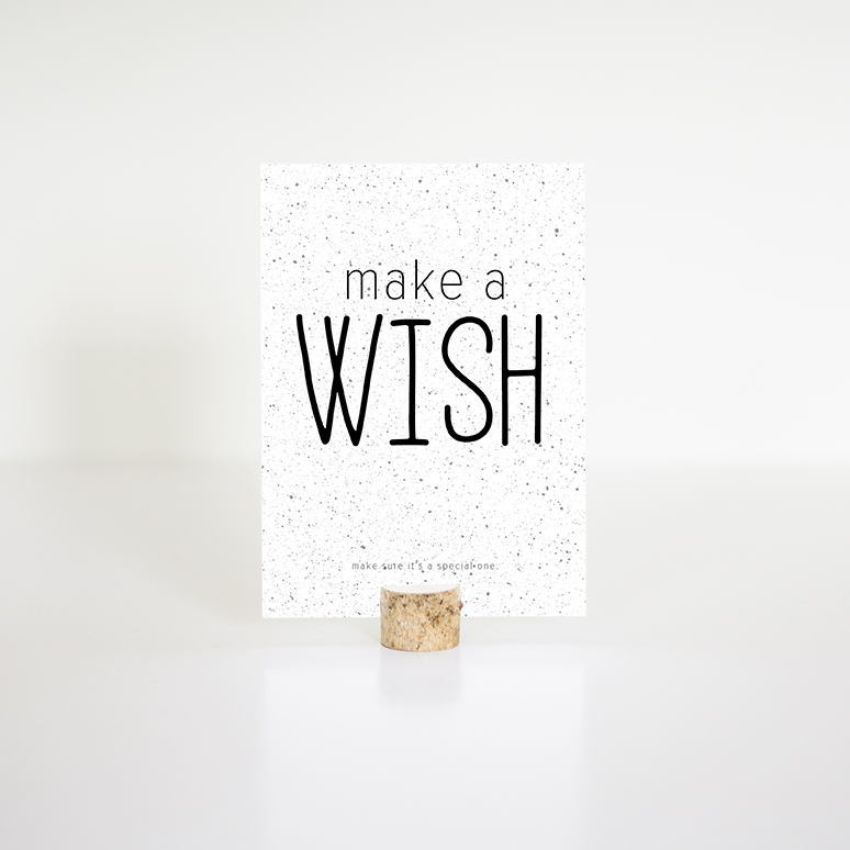 Kaart A6 - Make a wish 1