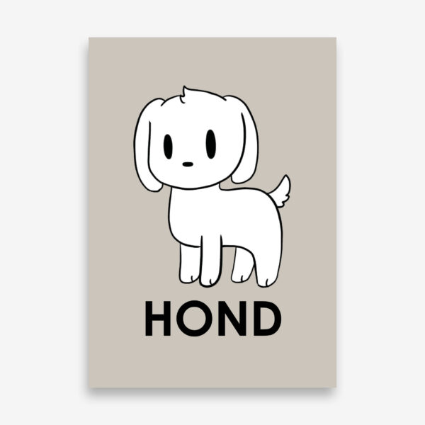 Kinderkamer_poster_hond