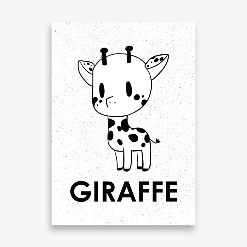 Kinderkamer_poster_giraffe