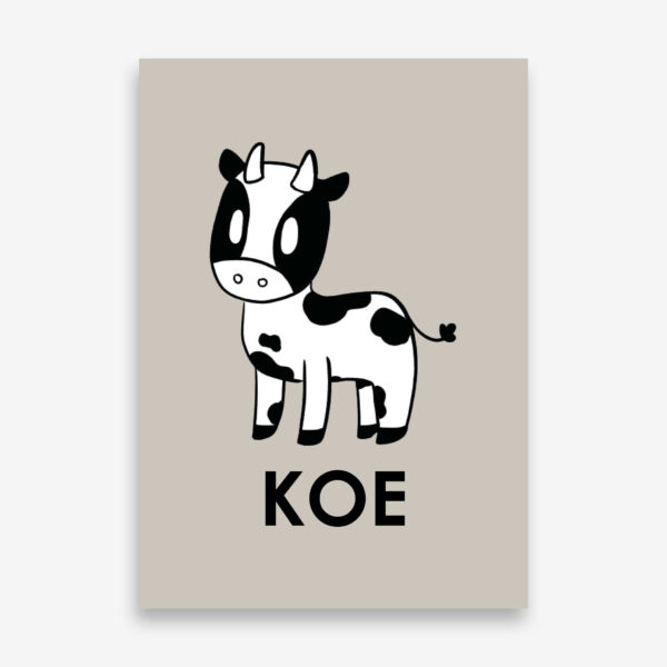 Kinderkamer_poster_koe