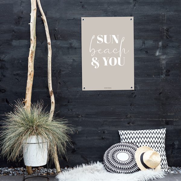 tuinposter strand en zee